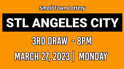 stl angeles 3rd draw today results